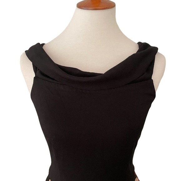 Hutch Black Off the Shoulder Floral Jacquard High Low Ball Gown Dress Size 2 - Picture 2 of 10